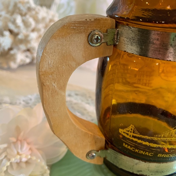 Vintage Amber Glass Stein🍺 - Picture 13 of 15